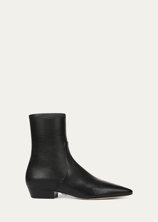 Veronica Beard Glinda Leather Ankle Boots