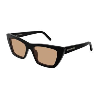 Saint Laurent Mica Zonnebril - Dames - Accessoires - Zwart - Maat: 55 MM Nylon