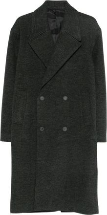 Imperial double-breasted coat - men - Polyester/Wool - S - Black