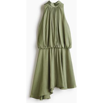 H&M Asymmetric-skirt Dress in Green at Nordstrom, Size X-Small