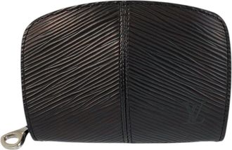 Louis Vuitton Black Noir Leather Coin Purse/Coin Case (Pre-Owned)