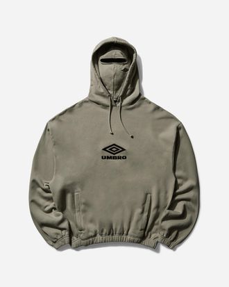 Umbro OG Logo Masked Hoodie Dark Greige