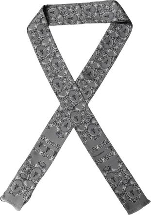 Dolce & Gabbana Skinny Foulard Sjaal - Heren - Zijden sjaals - Grijs - ONE Size - Accessoires