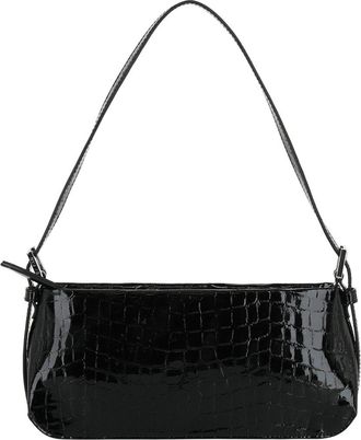by FAR By Far Dulce Croc-Embossed Leather Shoulder Bag