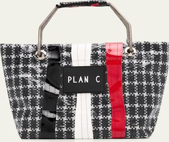 Plan C Small Woven Shopping Tote Bag