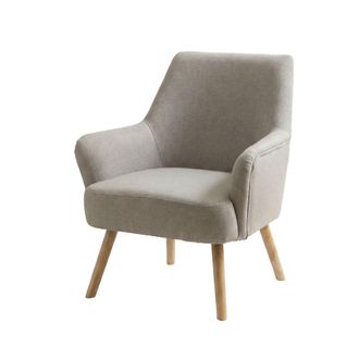 Kenay Home Butaca tapizado beige 68,5 x 82,5 cm
