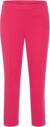 Kaffe Curve Virtual Pink Straight-Leg Broek - Dames - Straight fit broeken - Roze - 5XL - Broeken