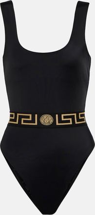 Versace Greca printed swimsuit