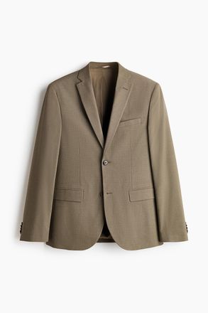 H&M Einreihiges Jackett in Slim Fit - Khakigr&uuml;n