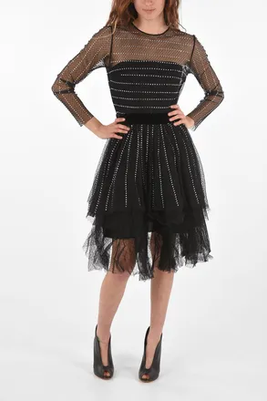Philipp Plein COUTURE EST.1978 Tulle Dress CRYSTAL with Strass Philipp Plein