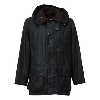 Barbour Beaufort Wax Jacket - Heren - Jassen - Zwart - Maat: L Katoen