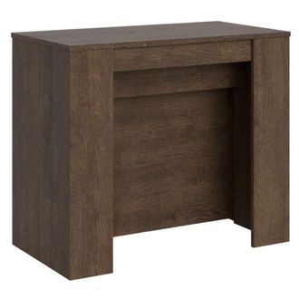 Itamoby Consola extensible 90x48/296 cm efecto madera nogal