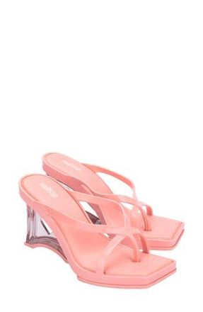 Melissa Strappy Wedge Sandal in Pink/Clear at Nordstrom Rack, Size 9