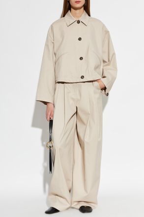 Emporio Armani Cotton Jacket, Womens, Beige