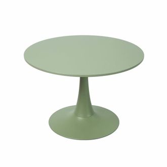 Oviala Mesa de centro redonda, 70 cm de di&aacute;metro, color verde