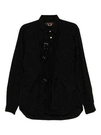 Comme Des Garçons Camicia con doppia fibbia - Nero
