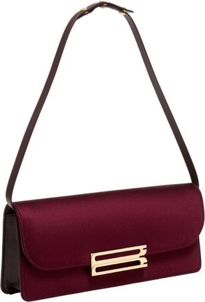 Victoria Beckham Womens Clutch Burgundy Synthetic