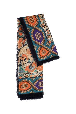 Pierre-Louis Mascia Multicolour Pattern Scarf With Hues