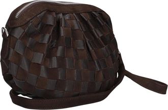 N&uacute;noo Tassen, Dames, Bruin, ONE Size, Myra Braided Nubuck