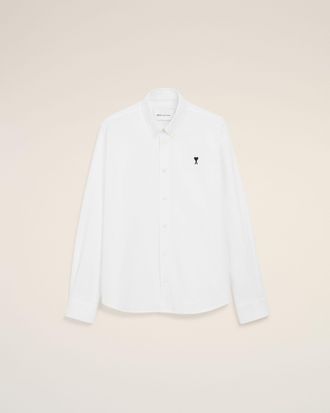 Ami White Cotton Ami De Coeur Oxford Shirt White - 36 - for Men