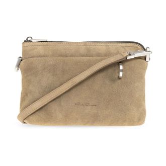 Rick Owens Cross Body Bags, unisex, Brown, Size: ONE SIZE Adri Small Shoulder Bag