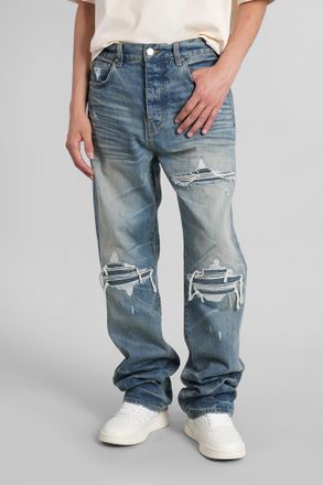 Amiri Mx1 Jeans In Blue Cotton