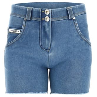 Freddy Shorts push up WR.UP sfrangiati vita regular in denim navetta ecologico