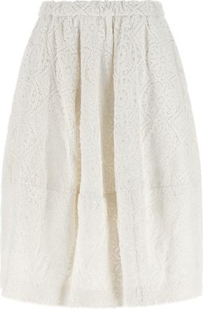 Comme Des Gar&ccedil;ons Cotton Midi Womens Skirt
