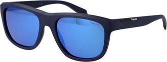 Polaroid Blauwe Plastic Zonnebril
