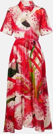 Tory Burch Abito chemisier in seta e cotone con stampa