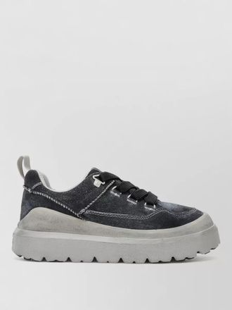 UGG sneakers chunky sole pull tab contrast stitching