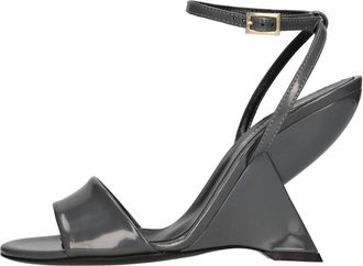 Semicouture Patent Leder Sleehakken - Dames - Sleehakken - Grijs - 39 EU - Leer - Schoenen