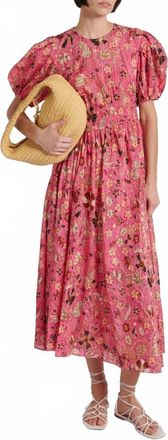Ulla Johnson Eden Dress In Hollyhock