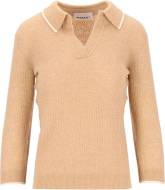 Isabel Marant Nathalie Polotrui - Dames - Polos - Beige - S - Polyester - Tops