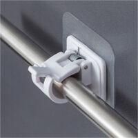 OEM Juego De 10 Soportes Autoadhesivos Para Barras De Cortina - No Requiere Perforaci&oacute;n - Pl&aacute;stico - F&aacute;cil Instalaci&oacute;n - Para Salas De Estar Y Otros Espac