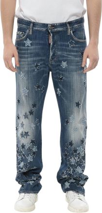 Dsquared2 Blue Mid Rise Jeans