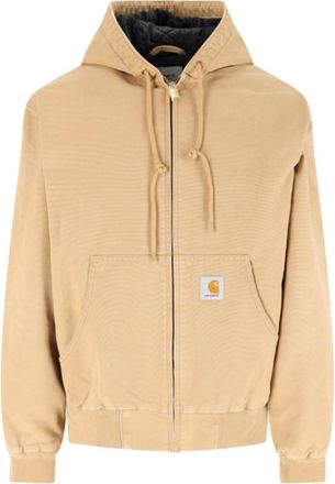 Carhartt Work in Progress Beige OG Active Hooded Cotton Jacket