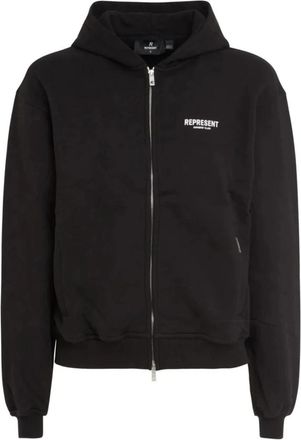Represent Owners Club T-Shirt - Heren - Vesten met rits - Zwart - M - Katoen - Hoodies & sweatvesten