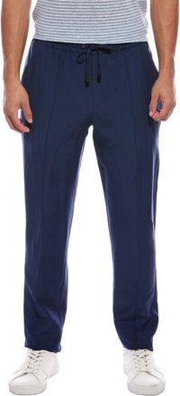 Isaia Drawstring Wool & Linen-Blend Trouser