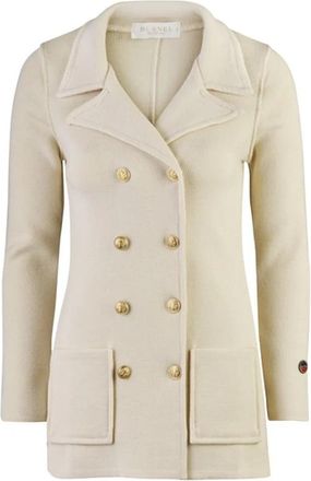 Busnel Victoria Jacket - Dames - Mantel - Wit - L - Wol - Jassen