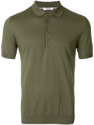 Paolo Pecora short sleeve polo shirt - men - Cotton - S - Green
