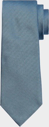 Ermenegildo Zegna Mens Pindot Silk Tie