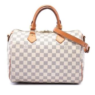 Louis Vuitton Pre-owned Handbags, female, White, Size: ONE SIZE Pre-owned Speedy Bandouliere 30
