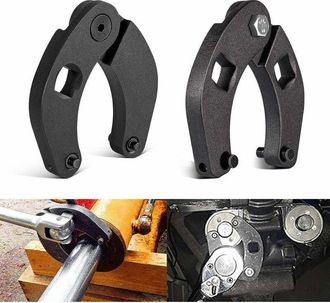 OEM Juego De 2 Llaves Para Tuercas De Abrazadera De Cilindro Hidr&aacute;ulico 1266 Y 7463, Color Negro