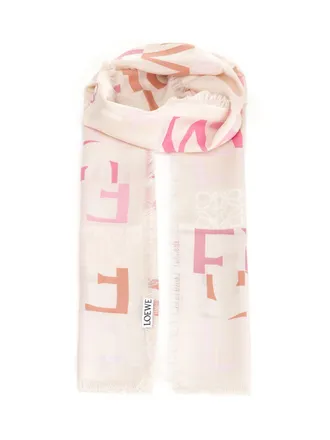 Loewe Scarf Scarves And Foulards Rose-Donna