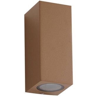 Lucande Lucande - L&aacute;mpara De Pared Exterior xava En Marr&oacute;n Aluminio