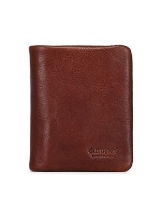 OLD TREND Clover Genuine Leather Slim Secure Trifold RFID Wallet in Brown at Nordstrom