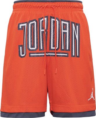Nike Jordan Air Jordan Sport Dna Contrasting Colors Logo Mesh Breathable Sports Shorts Orange DA7207-803