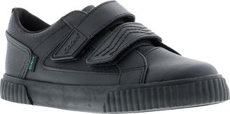 Kickers Boys School Shoes Tovni Twin Flex Leather black - Size 1 Infant (UK Shoe)