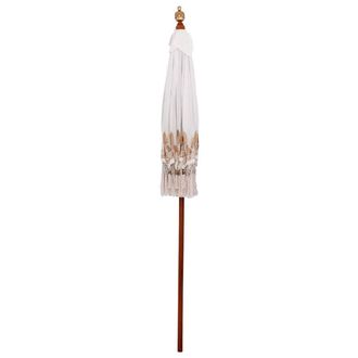 Berkfield Home Manual Cream 180-190 cm Cotton fabrics & Wood & Bamboo